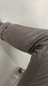 MUJI 男式 彈力絲光斜紋 修身褲 長(cháng)褲子春秋季款休閑褲男士男裝 淺灰棕色 AE0XLA4A 82 180/82A 曬單實(shí)拍圖