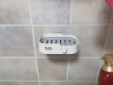 bdo免打孔皂盒家庭卫浴肥皂架双层沥水多功能浴室卫生间置物架香皂托 实拍图