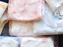 童泰秋冬0-3個(gè)月新生兒嬰兒寶寶棉衣居家?jiàn)A棉半背衣2件裝 粉紅 59 cm 曬單實(shí)拍圖