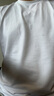 漢崇HIM 基礎款休閑圓領(lǐng)T恤衫舒適莫代爾簡(jiǎn)約短袖上衣男 夏季新款白色M /48/170 曬單實(shí)拍圖
