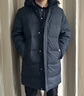 裳伊居中長(zhǎng)款羽絨服男冬季中老年加厚保暖爸爸裝外套男士冬天防寒服襖子 蝦青色 3XL【建議170-190斤】穿 曬單實(shí)拍圖