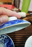 清彩景德鎮陶瓷功夫茶具全手小雅青花蓋碗仿古泡茶碗手工三才蓋碗茶杯 小雅青花蓋碗 曬單實(shí)拍圖