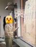 尚都比拉夏季舒適休閑透感字母印花衣擺抽繩寬松短款外套女 杏色 M  曬單實(shí)拍圖