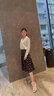 珂妃婭 雪紡半身裙中長(zhǎng)款夏季2025新款裙子高腰顯瘦a字裙百褶裙半身長(zhǎng)裙 圖片色 XL/29碼-2尺2 曬單實(shí)拍圖