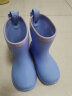 迪士尼儿童雨鞋女童小学生防滑中筒小孩水鞋宝宝雨靴 F6102F蓝紫 160mm  实拍图