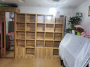 秋颯書架組合落地帶門儲物柜層架木質板式辦公室書架 帶抽屜書架 淺胡桃色 B+C款 曬單實拍圖