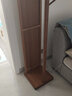奕居衣帽架掛衣架帶鏡子穿衣鏡落地立式可旋轉可移動(dòng)家用 旋轉衣帽鏡茶色 曬單實(shí)拍圖