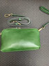 絲芙倫（seefulun）2026夏季新款真皮單肩包休閑手拎包純牛皮斜挎小包包女手機零錢(qián)包 綠色-（配肩帶手腕帶） 4D469868BD 曬單實(shí)拍圖