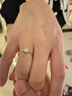 CIRCLE珠寶綻放之心系列18K20分金群鑲鉆石花戒指求婚戒指生日禮物 #15 曬單實(shí)拍圖