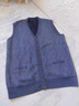 恒源祥羊毛衫秋冬裝中老年人馬甲毛衣男加絨加厚針織開(kāi)衫爸爸無(wú)袖背心 藏青 XL 175/96A 曬單實(shí)拍圖