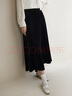 獨束大碼女裝法式絲絨半身裙女秋冬新款高腰微魚(yú)尾裙通勤約會(huì )A字裙 墨染黑-168版 L 曬單實(shí)拍圖