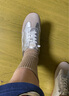 Bata休閑鞋女秋商場新款輕便通勤百搭羊皮德訓運動鞋ALI24CM4 銀灰 38 曬單實拍圖