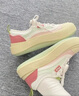 FILA 斐樂官方女鞋楊冪同款摩登帆布鞋2024夏季新款水母鞋時尚休閑鞋 桃色粉/新薄荷綠-CS 37.5 曬單實拍圖