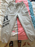 BOY LONDON潮牌長褲中性風春夏撞色LOGO印花灰色運動束腳衛(wèi)褲N15807 灰色 M 曬單實拍圖