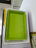 甜雅靜 商用密胺仿瓷長(cháng)方形熟食盤(pán)子塑料鹵菜鹵味食品展示盤(pán)家用餃子托盤(pán) 綠色 12寸  6212 曬單實(shí)拍圖