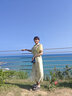 莉紗芙特改良旗袍連衣裙小個(gè)子夏天2025年夏季套裝女士新款氣質(zhì)女神范衣服 綠色 S （建議：85-95斤） 曬單實(shí)拍圖