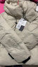 太平鳥(niǎo)女裝羽絨服零壓短款連帽泡芙冬保暖面包服時(shí)尚外套 米色 L 曬單實(shí)拍圖