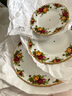 ROYAL ALBERT英國皇家阿爾伯特骨瓷甜品臺(tái)蛋糕臺(tái)點(diǎn)心架托盤 老鎮(zhèn)玫瑰三層 曬單實(shí)拍圖