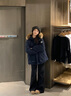 林羽森冬季大毛領(lǐng)派克服棉襖加厚工裝棉服女冬連帽2024新款棉衣冬裝外套 藏青色 M 推薦100-120斤 曬單實(shí)拍圖