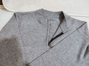 恒源祥高檔秋冬季100純色羊毛衫男毛衣加厚大碼中老年針織保暖上衣 拉鏈.領(lǐng) 灰色 XL 175【建議140-155斤】 曬單實(shí)拍圖
