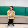 G.DUCKKIDS小黃鴨童裝男童外套春秋裝2023新款兒童夾克中小童風衣男寶寶棒球 綠色小熊夾棉加厚 80 曬單實拍圖