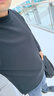 布先生熱膽小高領(lǐng)加厚長(cháng)袖打底白色T恤男春秋純色打底衫上衣KT01878 【小高領(lǐng)】鋼琴黑 S /165 曬單實(shí)拍圖