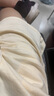 美安嘉美式高腰運動短褲女夏ins潮學(xué)生薄款寬松顯瘦直筒闊腳休閑五分褲 杏色 M 165 曬單實拍圖