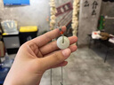 丹菲蒂（DANFEIDI）和田玉吊墜女男水晶瑪瑙翡翠玉石南紅散珠晴水玉墜平安扣項鏈 直徑約25mm，厚約5mm 曬單實(shí)拍圖