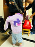 MQDMINI童裝兒童外套女童棒球服小童秋裝上衣寶寶衣服 A兔兔草原夢(mèng)幻紫 100 曬單實(shí)拍圖