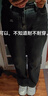 奧絲婕（Aosijie）高端品牌闊腿牛仔褲女2025春秋新款寬松顯瘦高腰垂感復古直筒長褲 水泥灰 2XL 30 曬單實拍圖