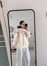 A 21 FUNB13歲大童衛(wèi)衣16少女春秋裝12到15長(zhǎng)袖T恤初中學(xué)生女孩圓領(lǐng)上衣服 杏色 170 M80-110斤 曬單實(shí)拍圖