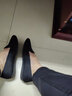 一兜老北京布鞋女單鞋春秋新款時(shí)尚一腳蹬軟底上班工作鞋飛織豆豆鞋 黑色77138 37 曬單實(shí)拍圖