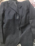 恒源祥春秋季薄款西裝外套男士休閑西服中年爸爸裝寬松格子單件上 1209淺灰色 170【建議90-115斤穿】 曬單實拍圖