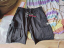 凡純夏季抗皺休閑短褲男五分休閑褲潮流工裝寬松大碼大褲衩外穿 BK528 黑色 XXL 曬單實(shí)拍圖