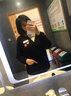 護士毛衣加絨加厚保暖秋冬季針織衫外套開衫醫(yī)護值班不起球工作服 A款藏藍加白邊（無絨款） L 曬單實拍圖