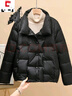 皮爾卡丹（pierre cardin）品牌女裝2025新品輕薄羽絨服女短款立領(lǐng)休閑百搭白鴨絨外套冬季 黑色 L135-150斤 曬單實(shí)拍圖