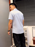 海瀾之家（HLA）短袖正裝襯衫男裝25春夏季新款輕商務(wù)衫及系列尖領(lǐng)上衣服男士襯衣 黑色07 41 /175推薦74~80kg 曬單實(shí)拍圖