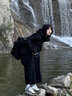 GARNUO黑色沖鋒衣外套女2025春秋新款小個(gè)子防水防風(fēng)美式戶外登山運(yùn)動(dòng)服 黑色【常規(guī)版】 M 【111-125斤】 曬單實(shí)拍圖