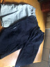 盛行风夏季中年男士纯棉短裤休闲宽松七分裤子大码外穿工装中老年爸爸装 深蓝色 2XL建议(140斤至160斤) 实拍图