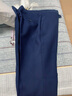 HAIPAIHAOYU西服套裝男士修身商務(wù)正裝西裝純色職業(yè)裝微彈力套西結婚男裝7157158深藍色3XL (185) 曬單實(shí)拍圖