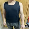 貓人（MiiOW）冬季新款保暖羊羔絨上衣背心男士加絨加厚馬甲打底老頭衫修身瑣溫 羊羔絨男士背心黑色+厚 2XL 適合140-160斤 曬單實(shí)拍圖