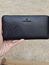 稻草人錢(qián)包商務(wù)男士手包長(cháng)款休閑手拿包潮流大容量卡包七夕情人節禮物 黑色-01182213 曬單實(shí)拍圖