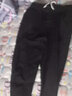 唐治 秋季松緊腰牛仔褲男韓版修身彈力褲子系帶休閑青少年寬松直筒無(wú)鐵褲學(xué)生潮流百搭長(cháng)褲 黑色 28碼 2尺1 曬單實(shí)拍圖