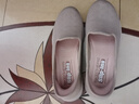 斯凱奇（Skechers）女鞋Slip ins閃穿鞋媽媽鞋低幫鞋淺口一腳蹬運(yùn)動鞋136542 灰褐色/TPE 38 曬單實拍圖