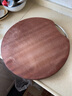 幸運鷹 非洲進(jìn)口烏檀木圓形菜板整木砧板切菜板大號實(shí)木質(zhì)雙面案板廚房家用 進(jìn)口整木33×3cm(1-2人用) 曬單實(shí)拍圖