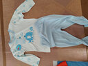 貝貝怡嬰兒衣服男女寶寶肩開(kāi)內衣套裝春夏季純棉輕薄長(cháng)袖套頭上衣褲子 淺藍 80 （建議年齡9-15月） 曬單實(shí)拍圖