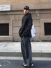 牧唯 日系cityboy外套男春秋季黑武士鋒沖上衣夾克美式戶(hù)外工裝機能服 黑色 XL [建議125-140斤] 曬單實(shí)拍圖