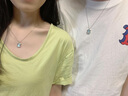 Twinkle Angel星空小熊情侶項鏈S925銀鎖骨鏈女男一對異地戀高級情人節(jié)生日禮物 小號星空熊 曬單實拍圖