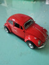 卡威復古甲殼蟲(chóng)合金車(chē)模玩具聲光開(kāi)門(mén)1:32金屬玩具車(chē)兒童回力小汽車(chē) 大眾甲殼蟲(chóng) 紅色 曬單實(shí)拍圖