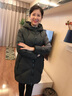 俞兆林中老年女裝中長款羽絨服女媽媽裝冬裝老人棉襖外套大碼奶奶棉衣服 QL-1962 灰綠色【棉服】  加厚 XL 【建議105-120斤左右】 曬單實拍圖